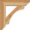 Ekena Millwork Legacy Slat Rough Sawn Bracket w/ Offset Brace, Western Red Cedar, 6"W x 22"D x 22"H BKT0604X22X22LEC06RWR - alternate 3